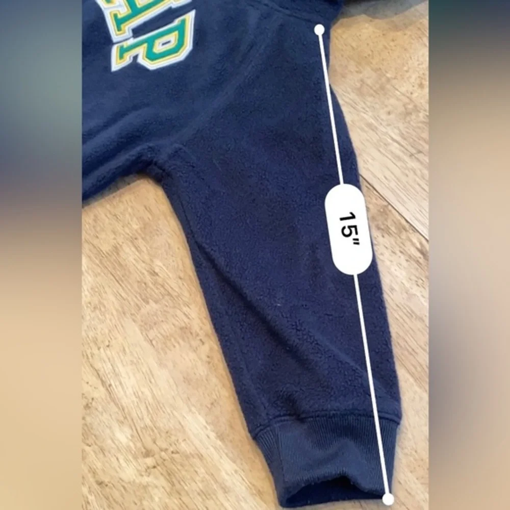Vintage Baby Gap Unisex Toddler 4 Years Navy/Green‎ Hoodie Pullover Sweatshirt